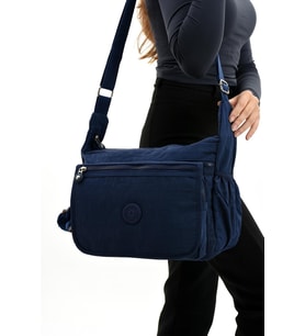 Çapraz Askılı Ultra Hafif Çok Cepli Bayan Omuz Çantası Laci (Model: 571-6B)