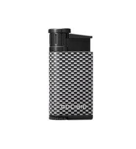 Colibri Evo Tek Torch Pürmüz Gümüş Karbonfiber Puro Çakmağı