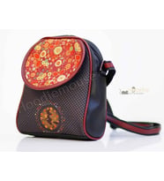 Cadı Figürlü Küçük Postacı Omuz Çantası Etnik Bohem Style - Siyah