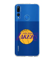 Huawei Y9 Prime 2019 Uyumlu Kapak LA Lakers Tasarımlı Şeffaf Silikon Kılıf