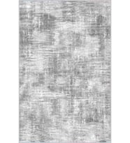 Eliana Home Baskılı, Yıkanabilir Kaymaz Taban Salon Halısı LNA1604 100x150 cm (Gri)