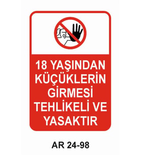 İŞ GÜVENLİĞİ UYARI LEVHASI 1 ADET PVC 21 X 29CM