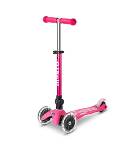 Mini Micro Scooter Deluxe Foldable Led Pink MCR.MMD197 (Standart)