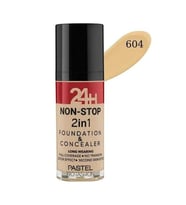 Pastel Profashıon 24H Non-Stop 2in1 Foundatıon & Concealer No 604 Vanilla 30 ml