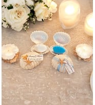 Mumelia Candles Deniz Kabuğu - Doğal Soya Kutulu Hediyelik Mum - 15 Adet