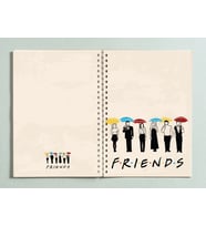 Friends Dizi Tasarım Spiralli A5 96 Yaprak Çizgisiz Defter PYTKDT0270