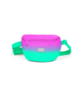 Coral High Kids Pembe Su Yeşili Renk Geçişli Bel Çantası 11556