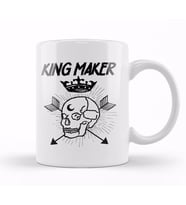 Warrior Skull Crown King Maker Historical Fantasy Kupa Bardak Porselen