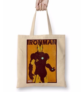 Marvel Ironman Bez Çanta Uzun Saplı