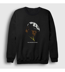 Presmono Unisex Siyah Necklace The Notorious BIG Sweatshirt 41120tt