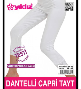 Yıldız 3615 Dantelli Capri Tayt