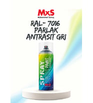 MxS RAL 7016 Parlak Antrasit Gri Akrilik Sprey Boya 400 ML