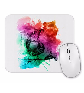 Aquarele Bird Mouse Pad.jpg
