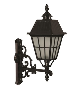 AVONNI BAP-68033-BSY-OP Siyah Boyalı Dış Mekan Aydınlatma E27 Aluminyum Cam 40x23cm