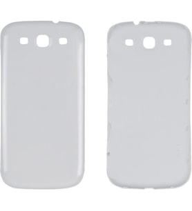 Samsung Uyumlu Galaxy S3 İ9300 Arka Kapak Beyaz
