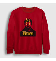 Presmono Unisex Kırmızı Eyes Billy Butcher The Boys Sweatshirt 458357tt