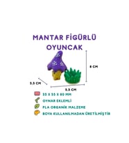 Mor Mantar - 3D Dekoratif Mini Figür