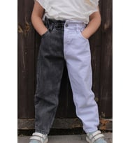Escabel Kız Çocuk Jean Pantalon Beli Lastikli 5-14 Yaş, Karışık Renk