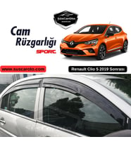 Renault Clio 5 2019 Sonrası Uyumlu Mugen Cam Rüzgarlığı Seti Piano Black 4'lü İthal