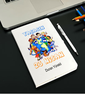 23 Nisan Tasarımlı Kişiye Defter Ve Kalem Seti