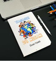 23 Nisan Tasarımlı Kişiye Defter Ve Kalem Seti