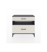 Arges Şifonyer Tek Raflı 2 Çekmeceli 88x30x80 Antrasit-Aytaşı