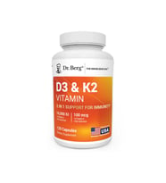 DR.BERG D3 & K2 Vitamin 120 KAPSÜL