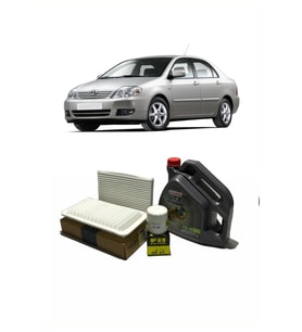 COROLLA 2002-2006 BENZİNLİ MOTORLAR YAĞ BAKIM SETİ CASTROL GTX 10W 40