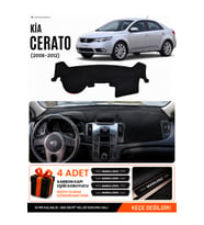 KİA CERATO (2008-2012) Uyumlu Torpido Örtüsü Torpido Kılıfı - Siyah