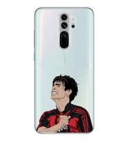 Xiaomi Redmi Note 8 PRO Uyumlu Kaka Leite Futbol Tasarımlı Şeffaf Telefon Kılıfı
