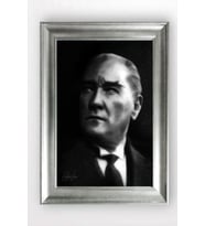 Gümüş Çerçeveli Atatürk Tablo a416