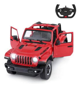 1:14 Uzaktan Kumandalı Araba Jeep Wrangler Rubicon Man Kapı Açılan 2.4 Ghz Kırmı