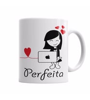 Para Casal Conexao Perfeita Kupa Bardak Porselen