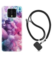 Tecno Camon 16 18P Pova Kılıf Boyun Askılı Silikon Pink Cloud 1305