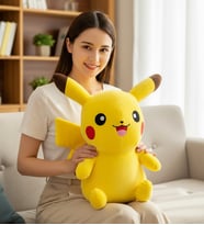 Sarı Sevimli Pikachu Peluş Oyuncak 50 cm