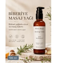 Minia Bahçe Biberiye Masaj Yağı – 100 ml Bitkisel Yağlarla Vücut ve Masaj Bakımı