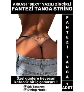 Özel Model Özel Gün Gece Sevgililer Günü Cosplay Arkasında Y Yazılı FANTEZİ STRİNG TANGA