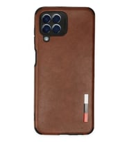 Newface Samsung Galaxy M33 Kılıf Loop Deri Silikon - Kahverengi