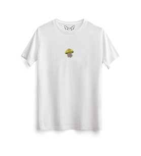  Animal Köstebek Dijital Baskılı Çocuk Beyaz Tshirt