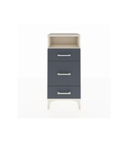 Arges Komodin Tek Raflı 3 Çekmeceli 44x30x96 Aytaşı-Antrasit