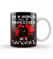 Princess Samurai Japanese Martial Arts Warrior Shinobi Ninja Kupa Bardak Porselen