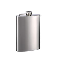 9 Oz Çelik Cep Matarası Viski Kanyak Kamp İçki Matara Şişesi 0.27 Litre (Gümüş)