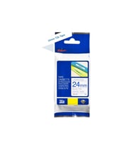 Tonersepeti Brother TZe-253 24mm Beyaz üzerine Mavi Laminasyonlu Muadil Etiket