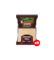 Yazar Osmancık Pirinç 1 Kg x 6 Paket.