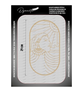 Woman Kadın Motif Beautiful Güzel Press Tekstil Ütü İle Yapışan Transfer Baskı Kağıdı DTF BASKI