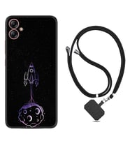 Samsung Galaxy A04E Kılıf Silikon Boyun Askılı İpli Desenli Silikon Master Space 1630