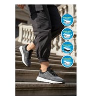 Walkway Motano M Siyah-Beyaz Erkek Spor Ayakkabı