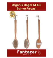 Özel Üretim Organik %100 Doğal At Kılı Masaj Banyo Selülit Fırçası