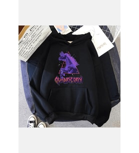 Quadricorn Kapşonlu Sweatshirt