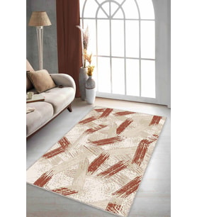 Tarçın Spor Kaymaz Tabanlı Makinede Yıkanabilir Halı FR04 - 100 x 160 cm